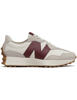 zapatilla New Balance mujer 327, beige/granate