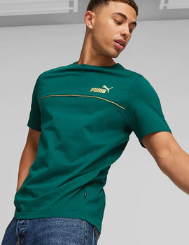 camiseta hombre manga corta puma verde