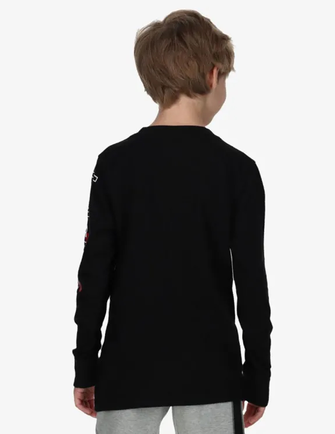 camiseta manga larga jorda niño JDB AJ MIRROR GAME negra