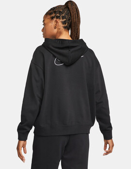 sudadera abierta con capucha nike  DRI-FIT GET FIT, negro