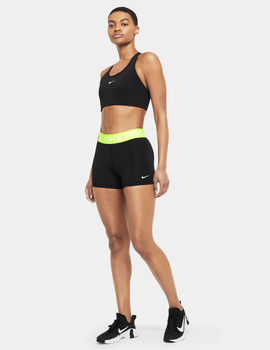 short nike mujer NIKE PRO WOMEN'S 3" negro/pistacho