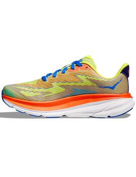 zapatilla running Hoka CLIFTON 9 junior, multicolor