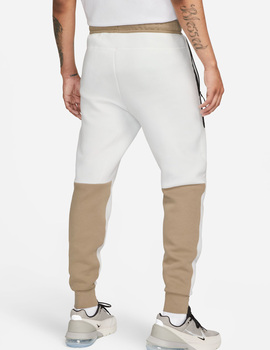 pantalón nike tech fleece hombre, blanco/beige