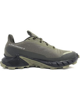 zapatilla salomon hombre  ALPHACROSS 5 Gore-tex, verde