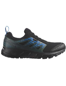 zapatilla salomon  WANDER gore-tex, negro-azul-verde