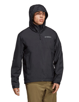 chaqueta hombre,  RR JACKET impermeable transpirable adidas, negra