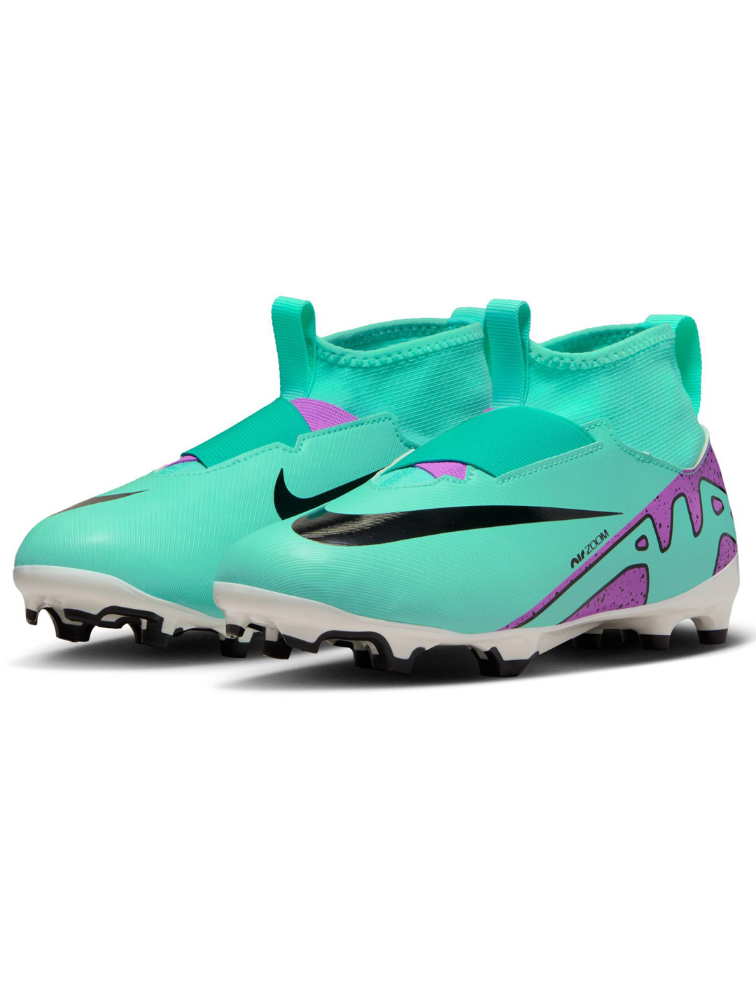 bota de fútbol junior nike  MERCURIAL SUPERFLY 9 ACADEMY, verde turquesa