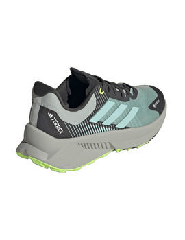 zapatilla adidas gore-tex TERREX SOULSTRIDE FLOW  mujer, veerde-gris