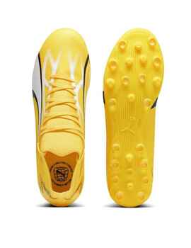 bota de fútbol hombre ULTRA MATCH MG, amarillo