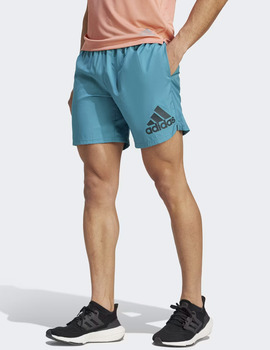 short running adidas hombre 5"  turquesa