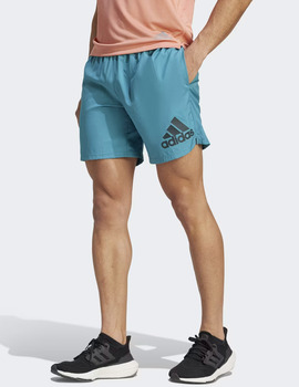 short running adidas hombre 5"  turquesa