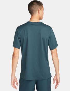 camiseta running nike hombre manga corta dri-fit, verde