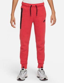 pantalón nike TECH FLEECE junior rojo