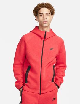 chaqueta nike TECH FLEECE FZ, rojo