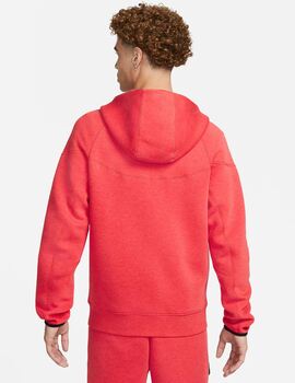 chaqueta nike TECH FLEECE FZ, rojo