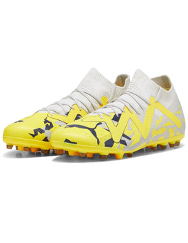 bota de fútbol puma hombre  FUTURE MATCH MG, gris amarillo