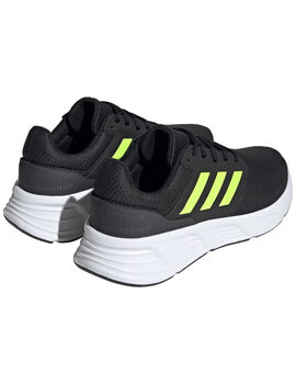 zapatilla running adidas GALAXY 6 M, negro/verde fluor