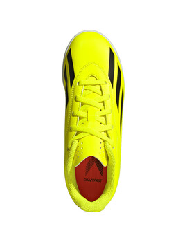 zapatilla fútbol sala adidas X CRAZYFAST CLUB IN J, amarillo fluor