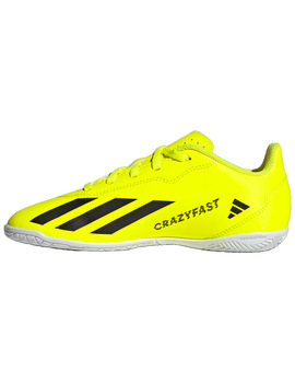 zapatilla fútbol sala adidas X CRAZYFAST CLUB IN J, amarillo fluor