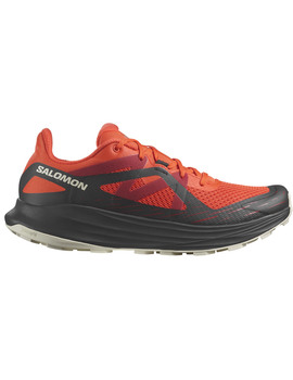 zapatilla salomon trail running  ULTRA FLOW rojo/negro