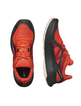 zapatilla salomon trail running  ULTRA FLOW rojo/negro