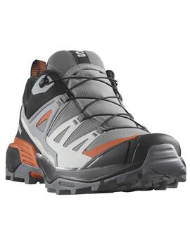 zapatilla salomon goretex X ULTRA 360 GTX gris/naranja/blanco