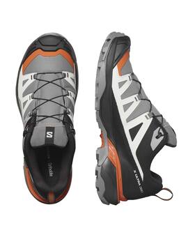 zapatilla salomon goretex X ULTRA 360 GTX gris/naranja/blanco