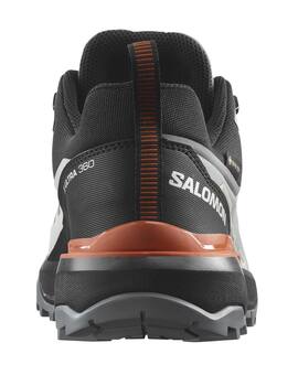 zapatilla salomon goretex X ULTRA 360 GTX gris/naranja/blanco