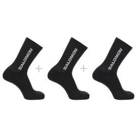 calcetines salomon  EVERYDAY CREW 3-PACK negro