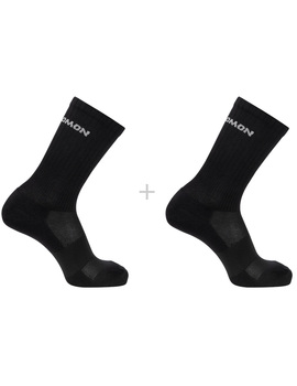 calcetines salomon  EVASION CREW 2-PACK negro/negro