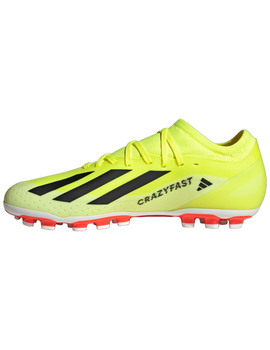 bota de fútbol adidas X CRAZYFAST LEAGUE 2G/3G AG, amarillo fluor