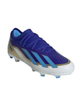 bota de fútbol adidas X CRAZYFAST LEAGUE FG MESSI, azul/plata