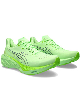 zapatilla running hombre asics NOVABLAST 4, verde fluor