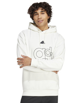 sudadera capucha adidas hombre, blanco