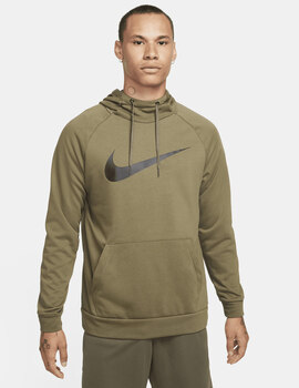 sudadera nike con capucha hombre dri-fit verde