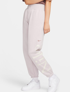 pantalón algodón de mujer NIKE SPORTSWEAR PHOENIX, malva