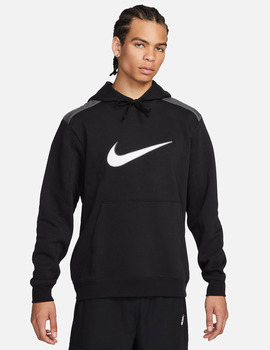 sudadera nike con capucha hombre, negro