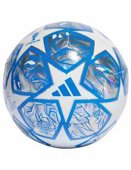 balón de fútbol champions adidas TRN FOIL, plata/blanco