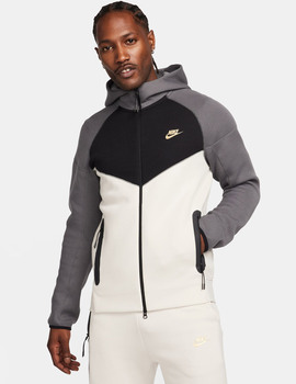 chaqueta nike  SPORTSWEAR TECH FLEECE, negro/blanco/gris