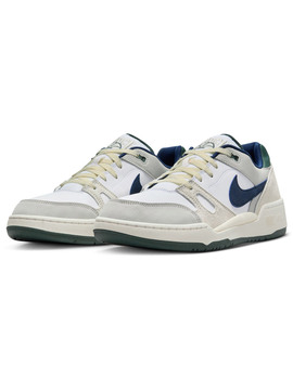 zapatilla nike  FULL FORCE LOW , blanco/marino