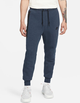 pantalón nike tech fleece hombre, azul/negro