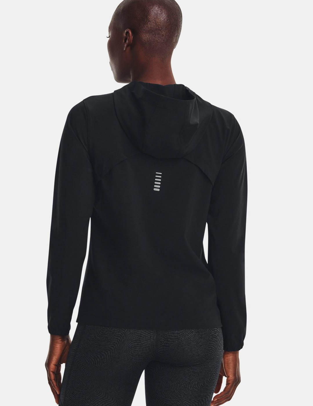 chubasquero paravientos under armour mujer, negro