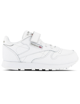 zapatilla reebok classic leather niño blanco