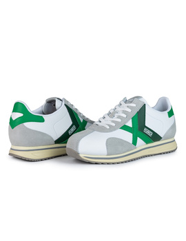 zapatilla munich hombre SAPPORO 173, blanco/verde