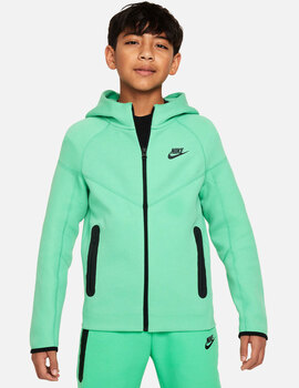 sudadera nike  verde junior SPORTSWEAR TECH FLEECE