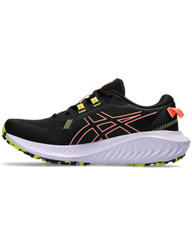 zapatilla running asics GEL-EXCITE TRAIL 2, mujer, negro/coral