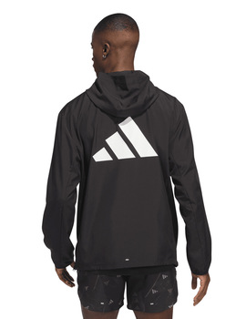 paravientos adidas, hombre RUN IT JACKET, negro