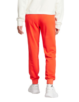 pantalón de chandal adidas mujer con puño, rojo fuerte