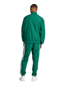 chandal adidas hombre tres banda microfibra, verde/blanco