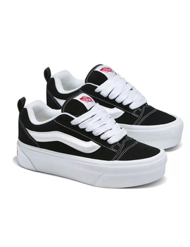 zapatilla vans plataforma KNU STACK, negro/blanco